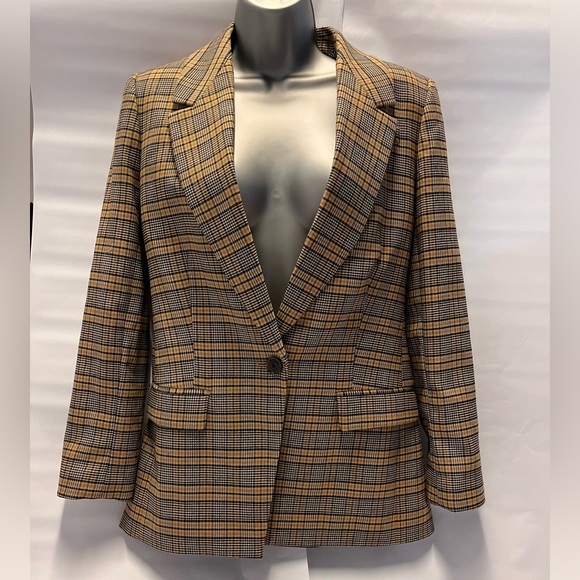 NEW J Crew Willa Blazer in Italian Drapey Plaid Wool Blend !!! - Picture 2 of 5